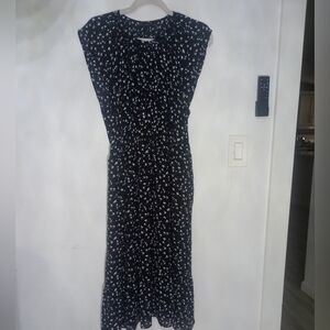 J Crew Black 🖤 and White Patterned Women's Dress